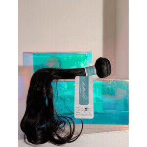 16" 100% Human Hair Extensions 5 Piece Set 100g Natural Black Straight Weft